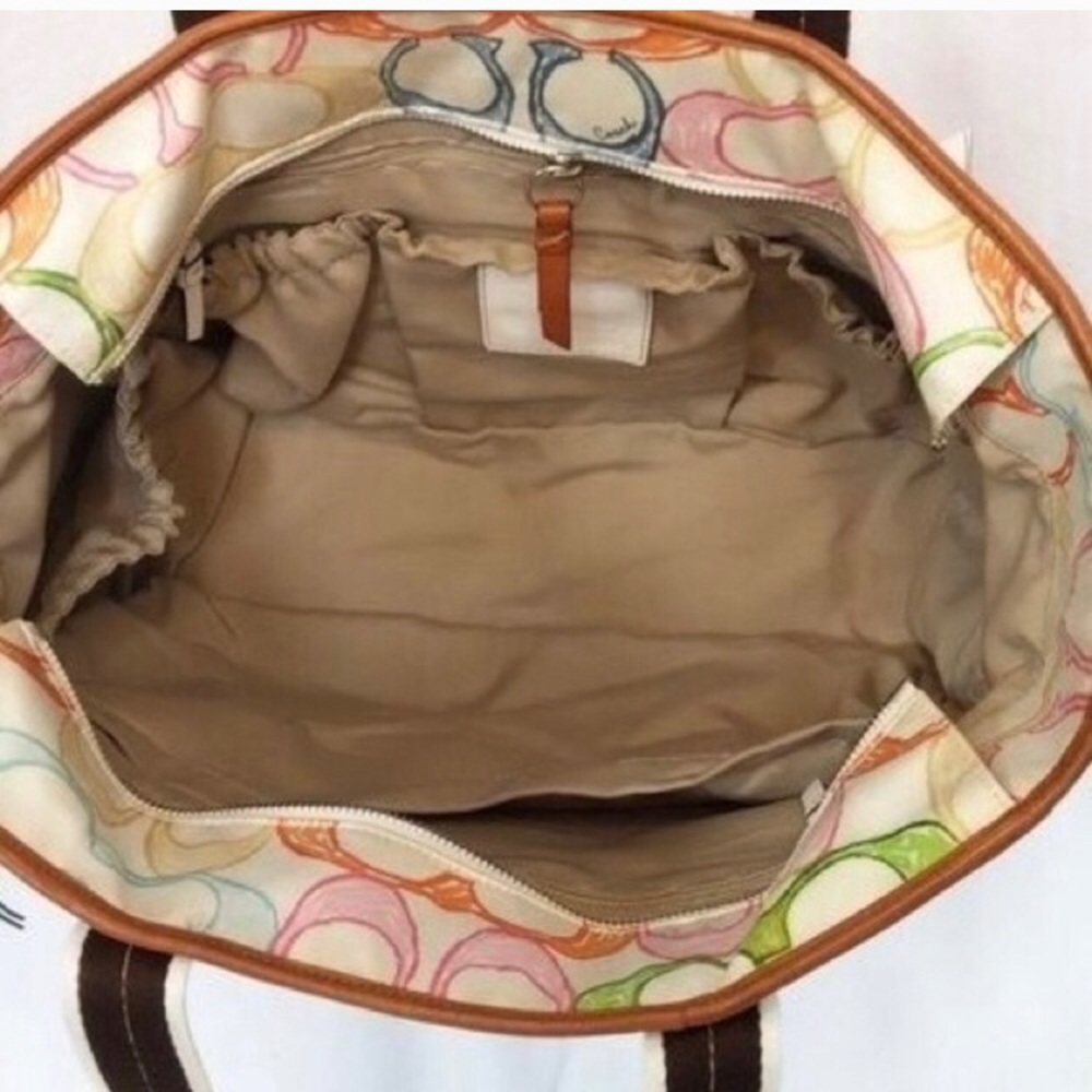 Authentic Coach Hampton Scribble Tote/ Diaper Bag - image 5